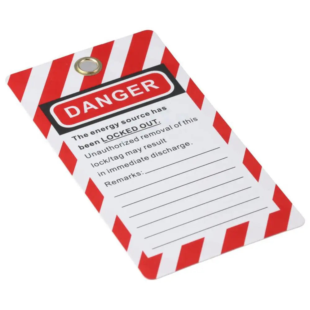 Red Lockout Tagout Tags Weatherproof Compliance Safety Tags – My Store