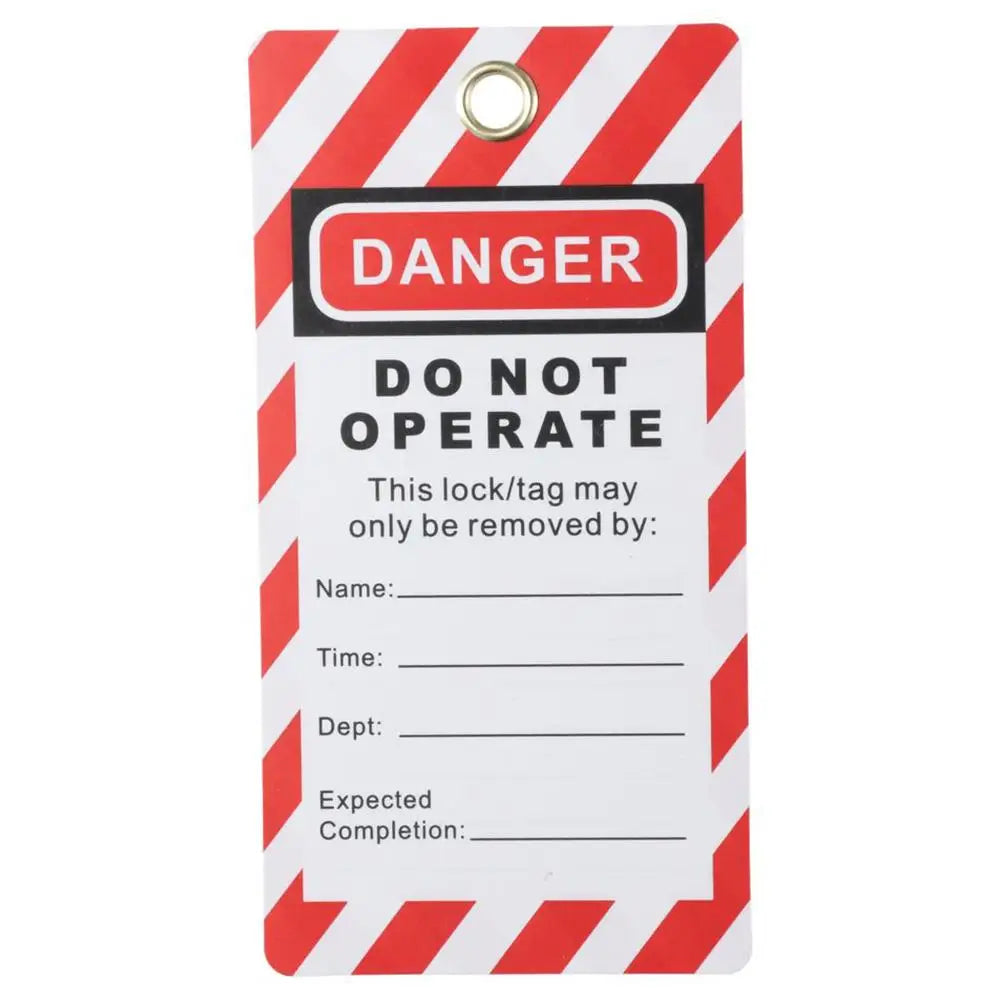 Red Lockout Tagout Tags Weatherproof Compliance Safety Tags – My Store